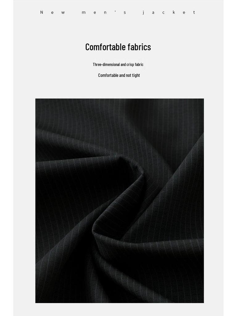 Men's Stand-up Collar Business Casual Jacket for Autumn and Winter