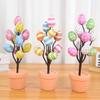 Easter Egg Tree Flowerpot Colorful Painting Foam Egg Creative Tabletop Decor Potted Plant Ornaments Home Easter Party Supplies