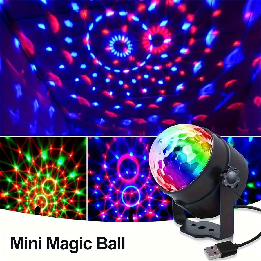 1Pc Disco Ball DJ Night Lights,Sound Activated RGB Rotating Stage Strobe Lamp For Home Room Birthday Decor Wedding Dance Parties