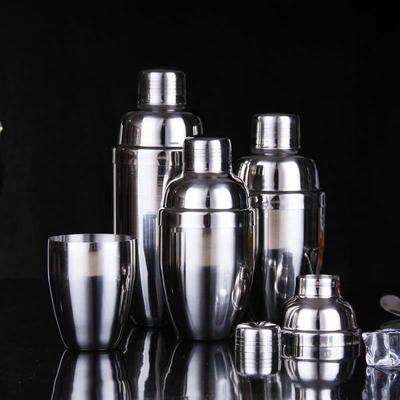 Stainless Steel Cocktail Shaker Cocktail Mixer Wine Martini Drinking Boston Style Shaker for Party