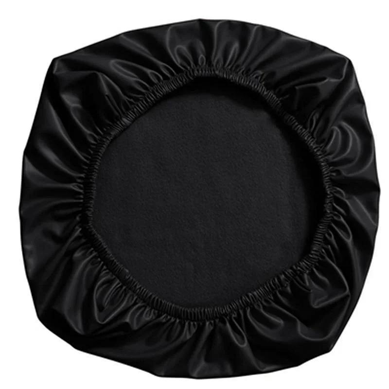 For PU Leather Chair Seat Cover Slipcover Elastic 38-52cm for Home Office Hotel Chair Seat Cover Dining Seat Protector Slipcover