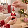Christmas Decoration Materials for Crafts 2Pcs DIY Pendant Decoration, Plastic Hanging Ornaments with Santa Claus Snowman Angel Decor Shape, Tree Door