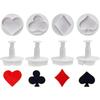 Molds, Forms, Cutters For Cookies, Biscuits, Doughs, Card Figures 4 Pcs