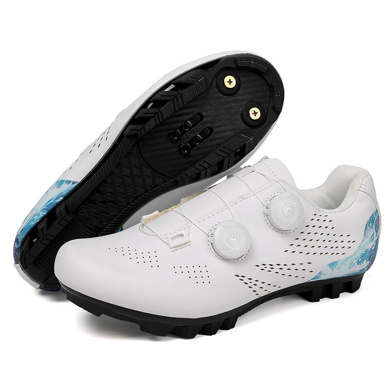 Professioanal Men Road Cycling Sneakers Bike Shoes SPD MTB Sole Flat Racing Speed Trail Mountain Bicycle Footwear Pedal Sports