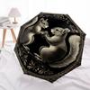 Squirrel  pattern, automatic folding umbrella, portable and foldable design, 8 ribs, a Christmas or birthday gift.