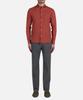 PANICALE Charcoal Micro Pattern Cotton Blend Pants
