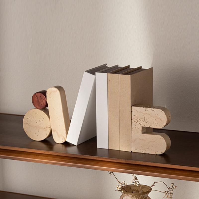 Creative Figurines Office Desktop Bookend Ornament Living Room Decoration Figurines Modern Simple Home Decoration Accessories