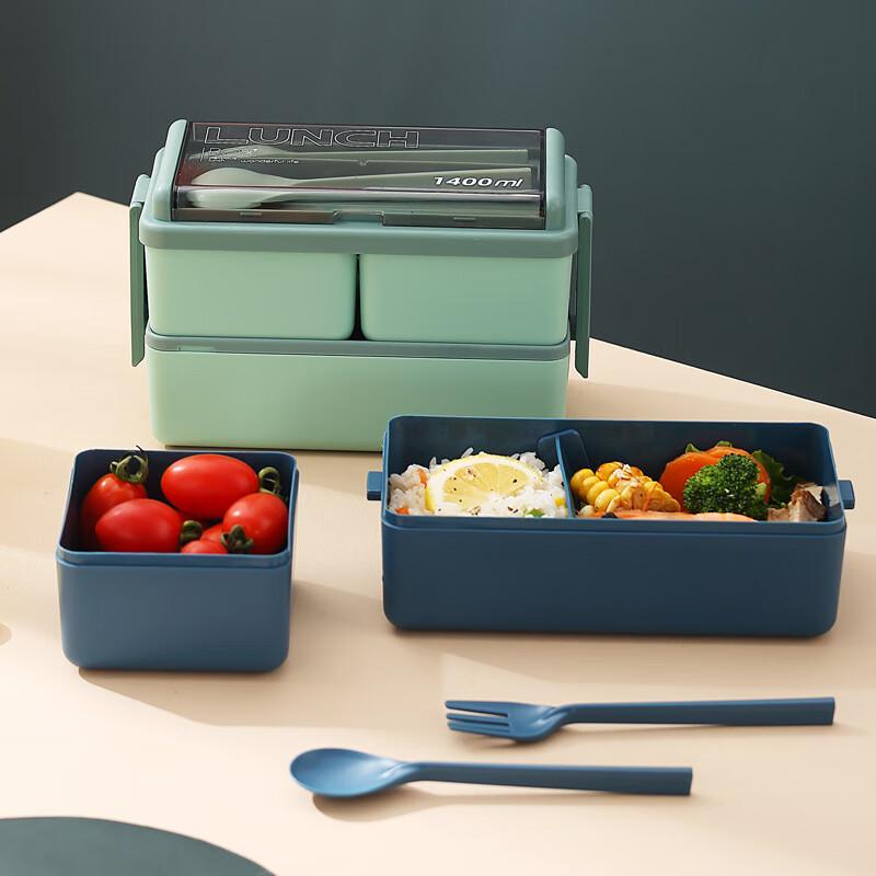 Morandi Double-Layer Multi-Compartment Lunch Box