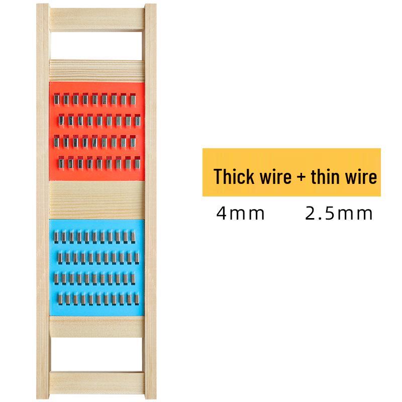 Doppelter Kartoffelschneider mit Handschutz: Reibe aus Massivholz zum groben und feinen Reiben, für Julienne-Scheiben und für den Haushaltsküchengebrauch.