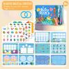 1Set Cartoon Quiet Book Montessori Busy Book with Animal Recognition Puzzle Interactive Game Cards for Preschool DIY Puzzle Book