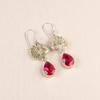 Pink Tourmaline Gemstone 925 Sterling Silver Jewelry Handcrafted Earrings 2.20" EE-44-18