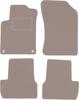 Beige Velour Floor Mats For: Citroen C3 II Hatchback (2009-2016)