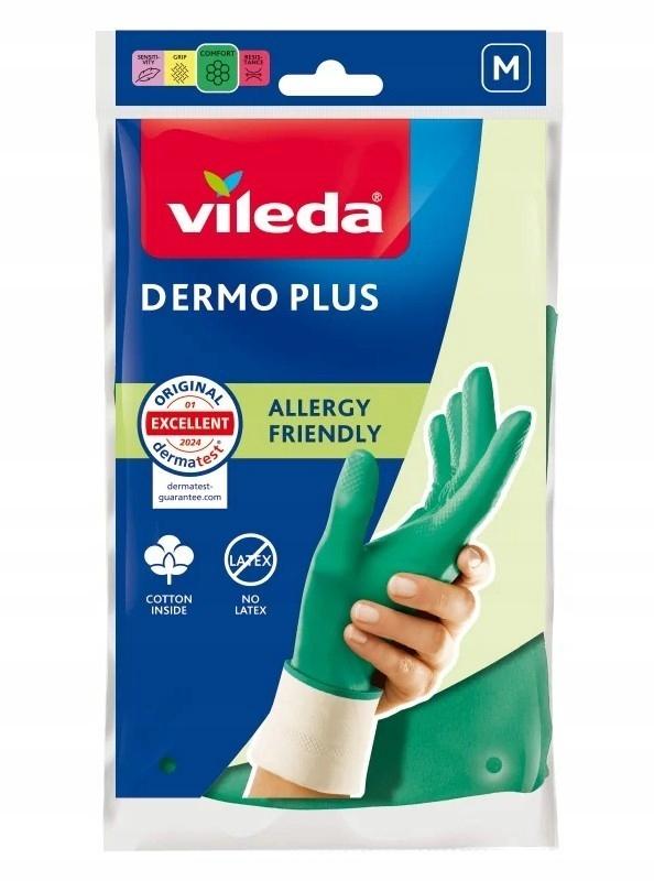 Guanti in nitrile Vileda Dermo Plus ipoallergenici con rivestimento in cotone