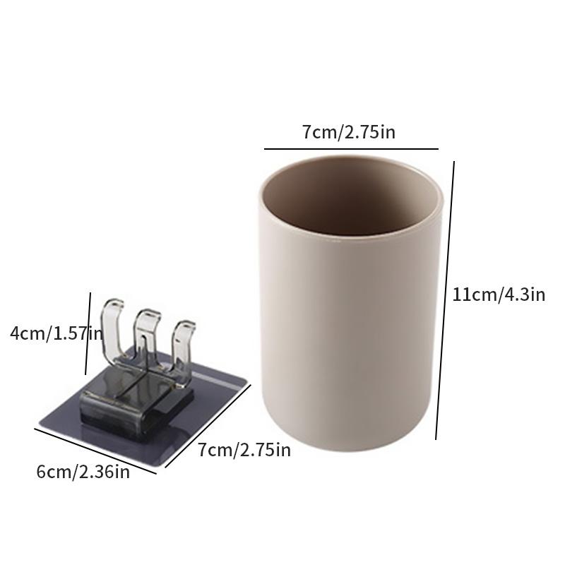 Kreativer Zahnbürstenhalter Einfacher Wasserbecher Zahnbürstenaufbewahrungshalter Wand Badezimmer Putzbecherständer