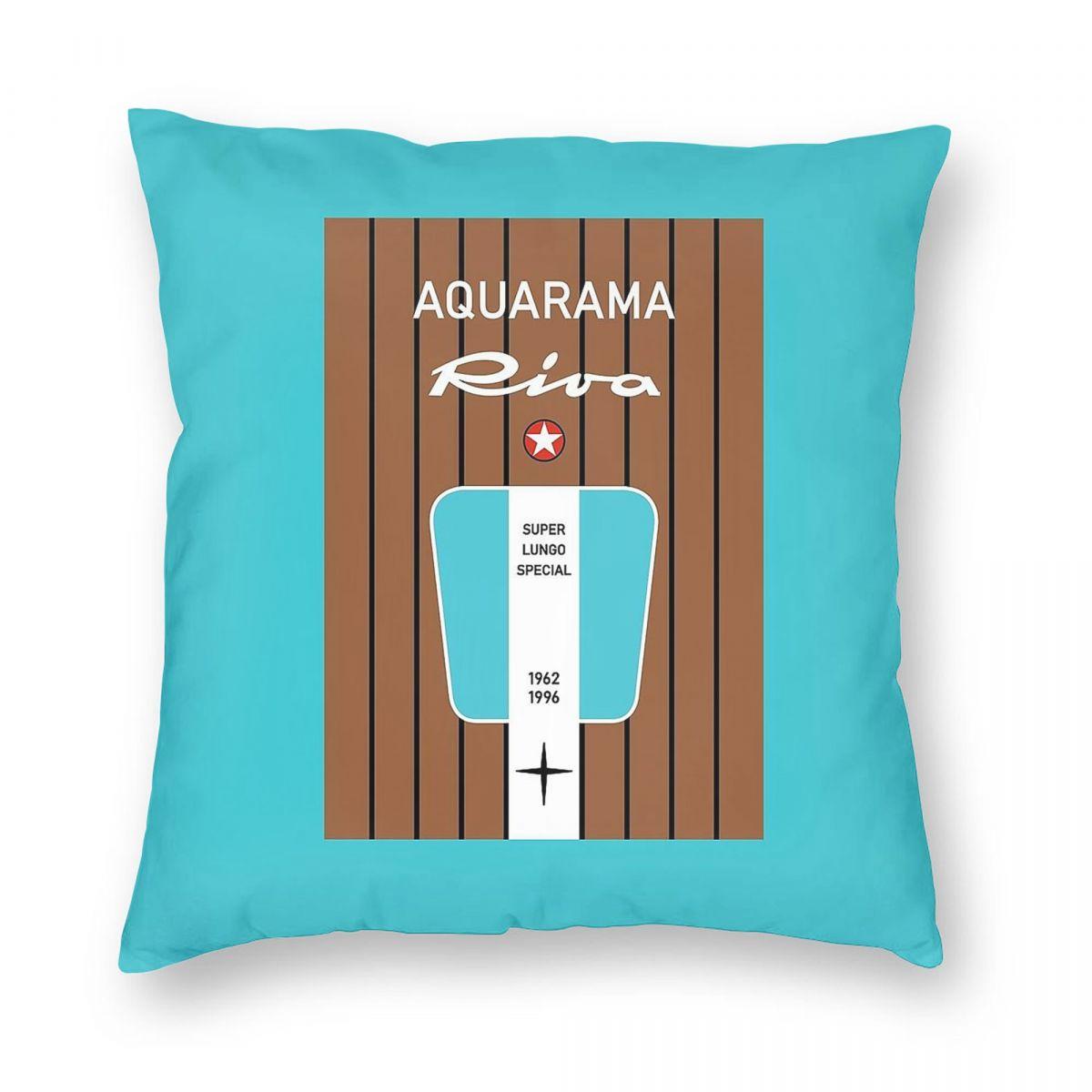 

Riva Aquarama Yacht Lake Saint-Tropez Square Pillowcase Polyester Linen Velvet Pattern Zip Decorative Sofa Seater Cushion Cover 12x12Inch
