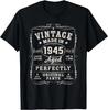 Vintage Born In 1945 Original 80th Birthday Gift Unisex T-Shirt