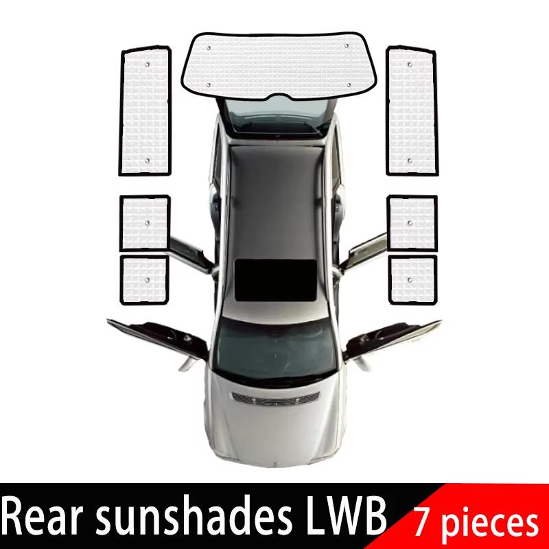 For Volkswagen VW Transporter Caravelle Multivan Doubleback T6 LWB 2015~2025 2024 Sun Visor Sunscreen Blocks UV Rays Accessories