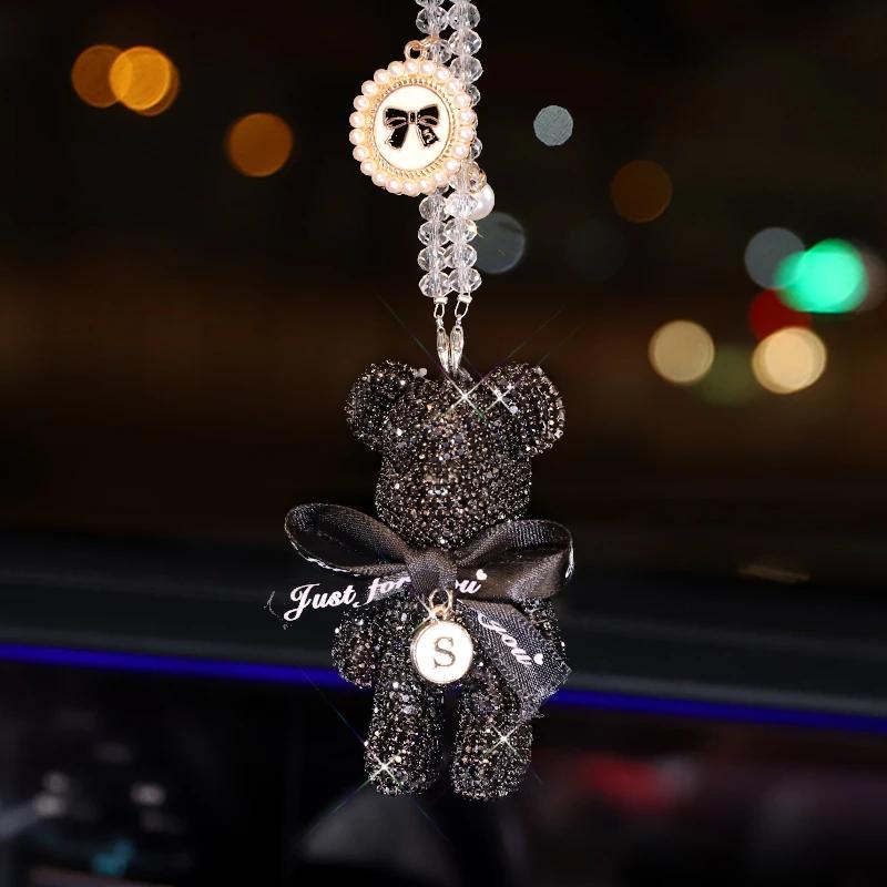 New Car Bear Air Freshener and Bear Auto Rearview Mirror Pendant Air Vent Perfume Parfum Flavoring for Auto Interior Accessories