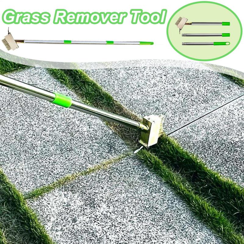 Crevice Weeder Wired Grout Grass Cleaner Brush Heavy Duty Moss Grout Remover Tool Crevice Cleaning Scrubber For Deck Patio