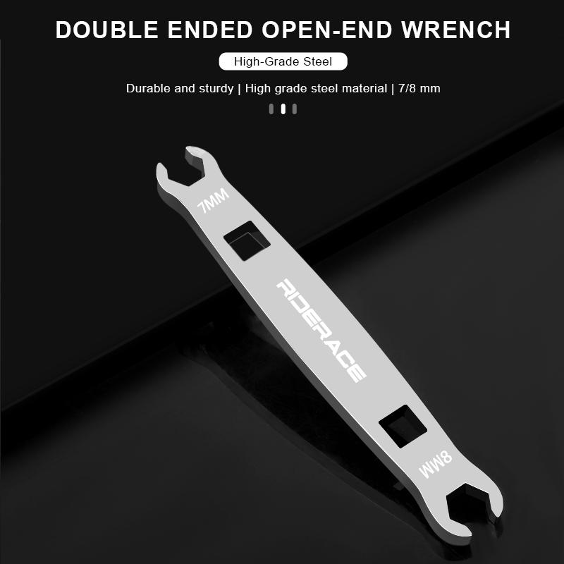 MTB Road Bike Oil Pipe Torque Wrench 2 In 1 Oil Brake 7-8mm Open Pipe Locking Screw Wrench Bicycle Brake Locking Repair Tool