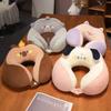 Hachimi Cartoon U-Shape Neck and Head Support Pillow for Travel
