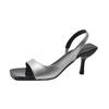 Sommer Gladiator Damen Sandalen Mode Eckige Zehe Stripper Party Schuhe Damen Elegant Hoher Absatz Sandalen