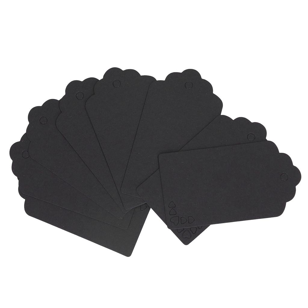 100 Pcs Clothing Tags Double Sided Kraft Paper DIY Craft Gift Tag with 30m Jute Twine for Wedding