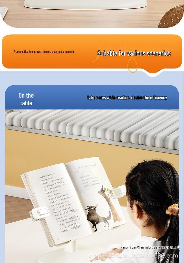 Ba'er Height-Adjustable Picture Book Reading Stand - Student Reading Aid