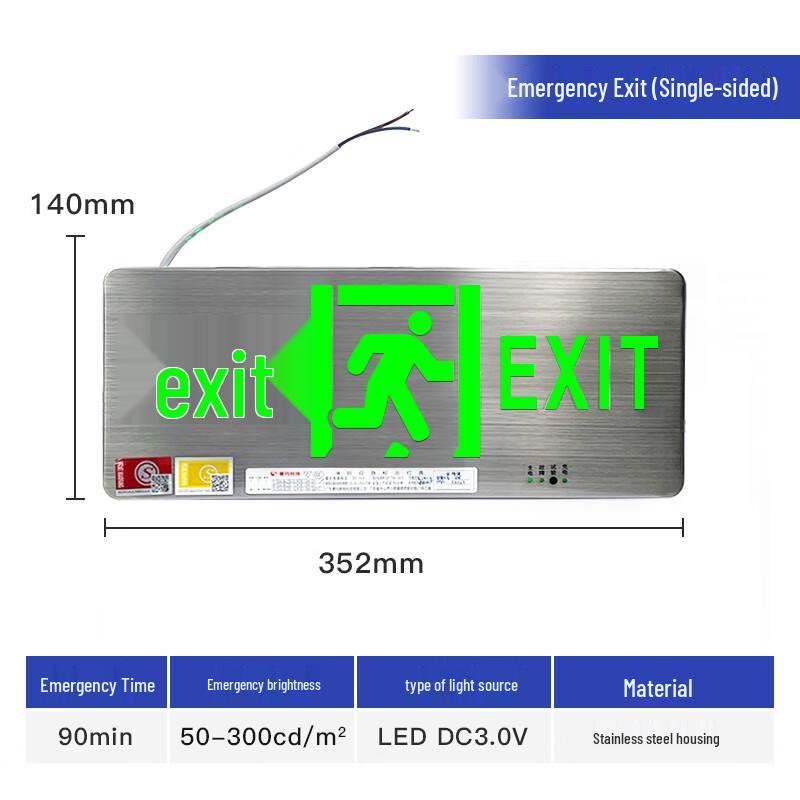 Shenfang Stainless Steel Emergency Exit Indicator