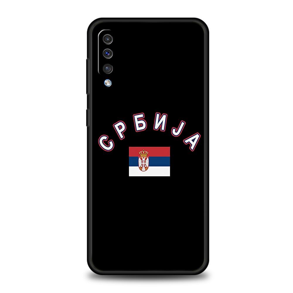 Serbia Flag Phone Case For Samsung Galaxy A12 A14 A32 A50 A70 A20E A20S A10 A10S A22 A30 A40 A34 A54 A42 A52 5G A02S A04s Cover