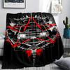 1PC Supernatural Print Flannel Blanket, High Quality All Seasons, Home Decor, Warmth and Comfort, Perfect for Christmas Gifts