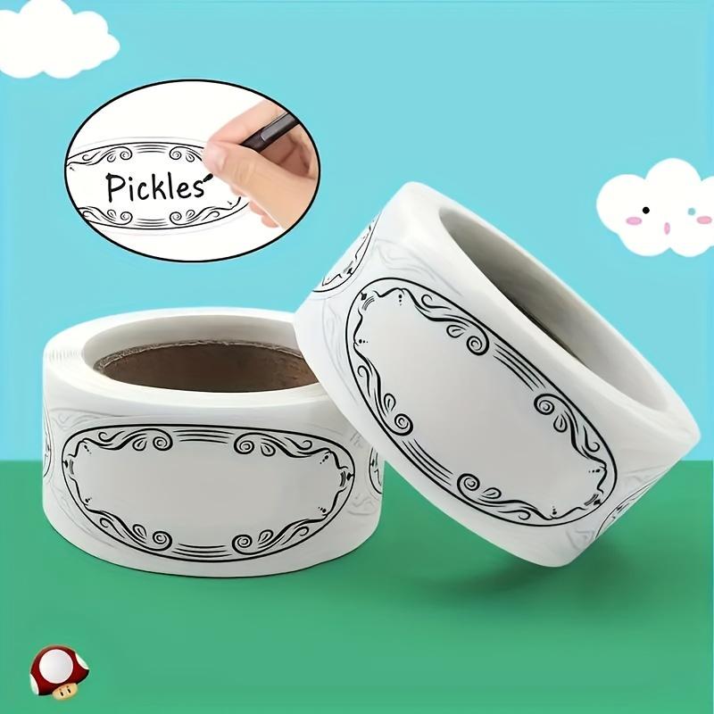 

Набор из 150 премиальных овальных кухонных этикеток с поверхностью для письма для легкой организации банок, кладовой и домашних продуктов