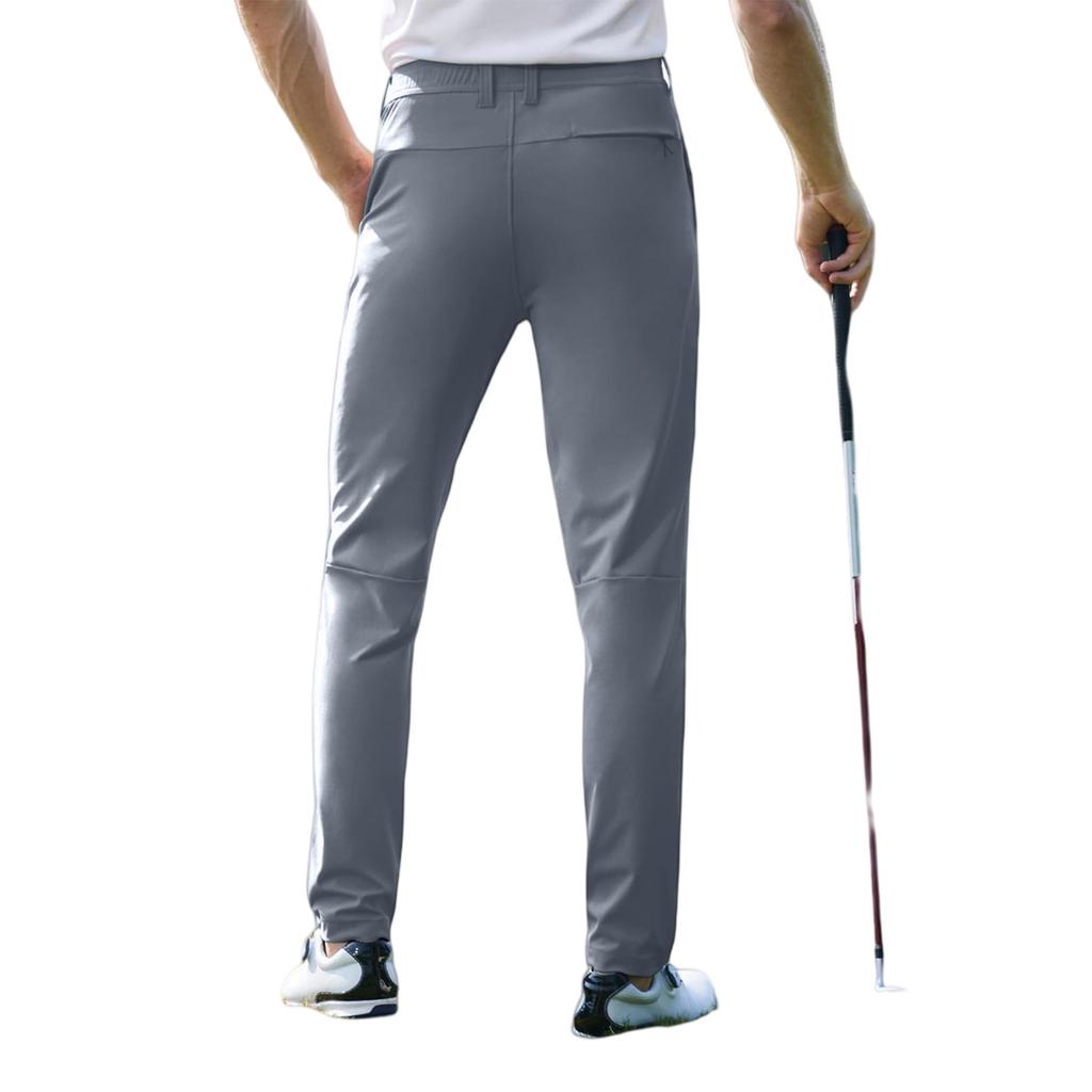 Herren Casual Elastische Slim Fit Wanderhose, Leichte Golfhose