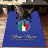 Custom Name Italian Crest Rug Office Rug Chair Mat Non Slip Carpet Rugs for Bedrooms Dining Room Living Room Home Decor gifts