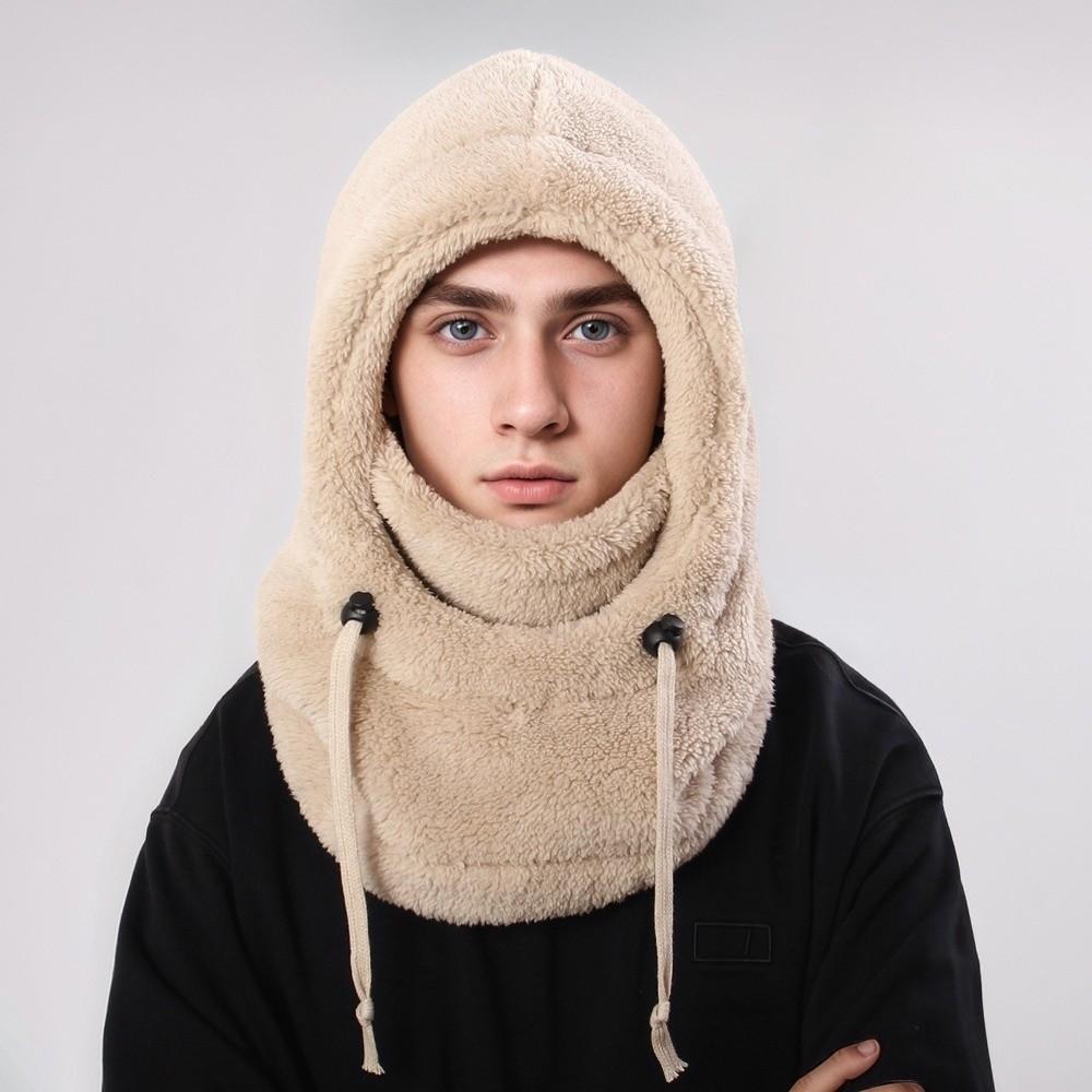 Windproof Balaclava Hats Warm Hooded Hat Unisex Ear Protection Cap