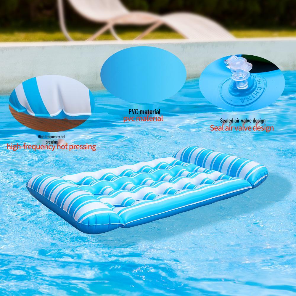 Inflatable Water Float Recliner: Thickened Pool Mattress & Toys