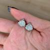Light luxury and exquisite Fine Sparkling shell earrings for women new in White Fritillaria earings stud wedding jewelry gifts