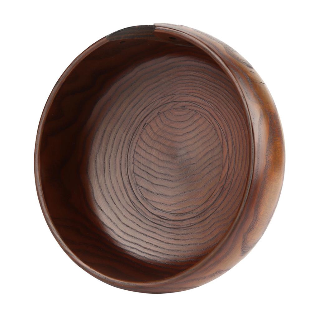 Natural Handmade Crafted Wooden Yarn Bowl for Knitting Crochet Home Decor (Medium Diameter)