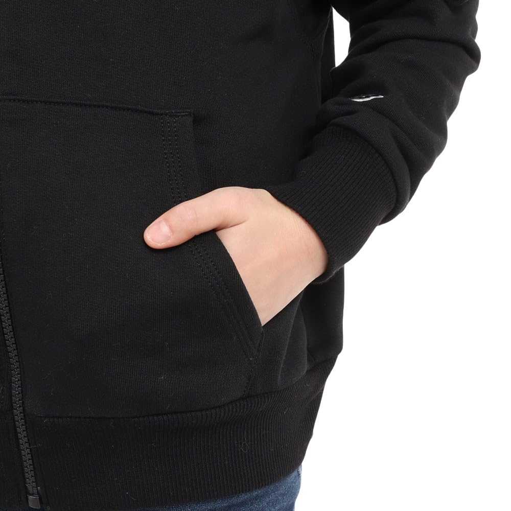 New Balance Kids Sweatshirt Heavyweight Sweat Full Zip Hoodie ABT35150 BK 130 (Black)