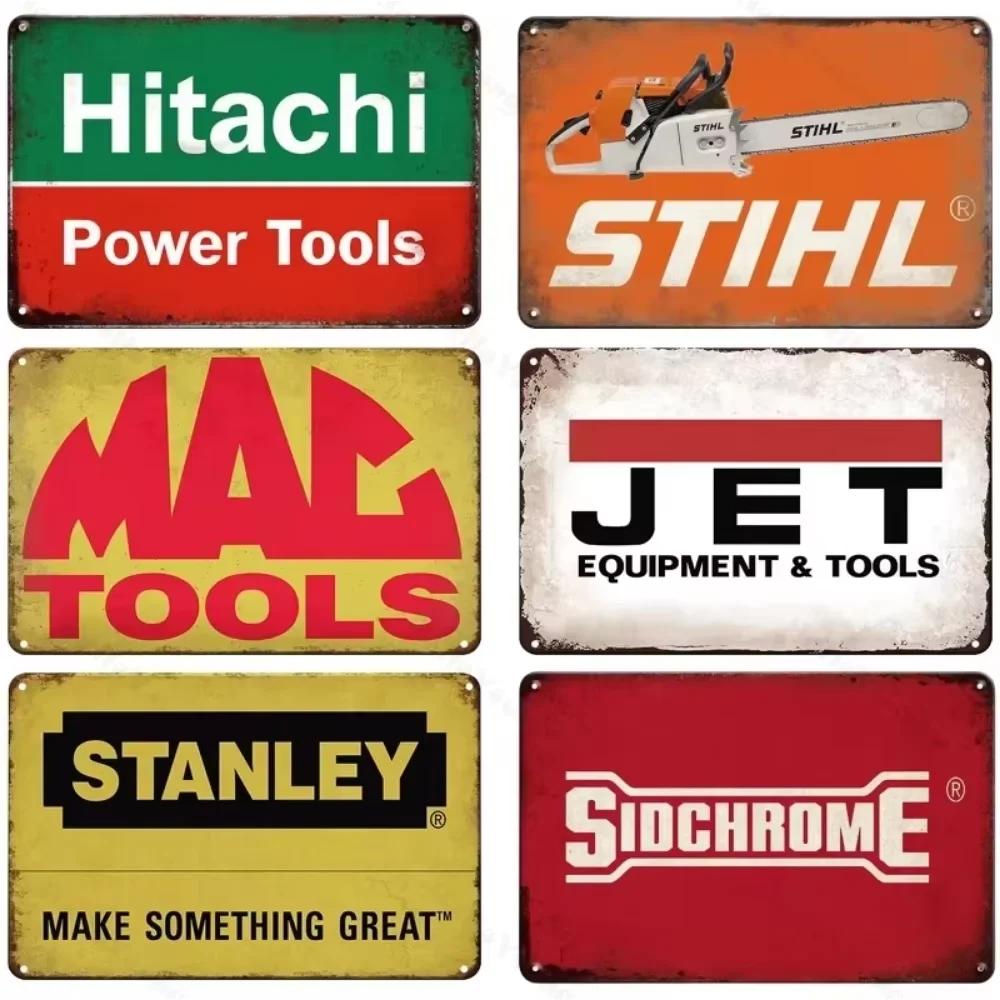 Retro Tool Stihl Brand Metal Sign Vintage Style Plate Plaque Great for Rustic Wall Decor Enhancement in Man Cave Home Garage