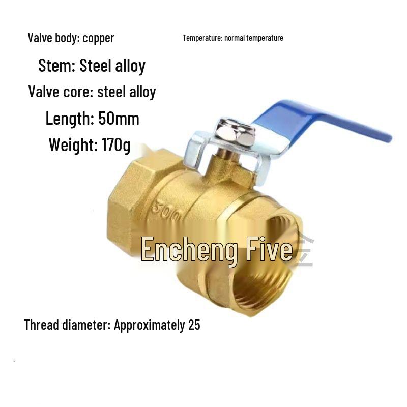 Mosiężny zawór kulowy odporny na wysokie temperatury - 4 punkty DN15, 6 punktów DN20, 1 cal DN25, do wody wodociągowej