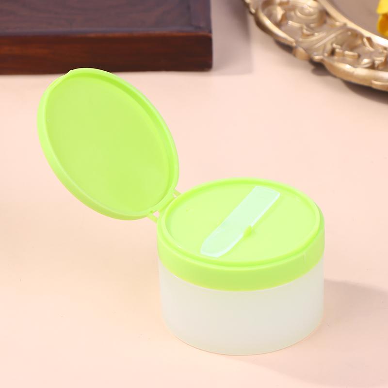 100G Empty Flip Cover Cleansing Balm Bottle Pp Round Frosted Cream Jar Cleaning Mud Mask Container Cotton Pad Sub-Bottle