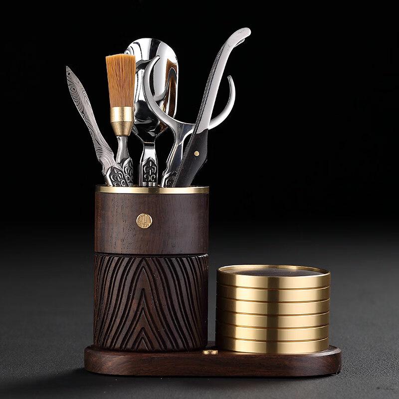 Hanyou Solid Wood Six Gentlemen Tea Set Accessories