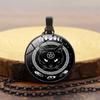 Black Cat Pentagram Time Female Versatile Fashion Cute Kitten Pendant Necklace