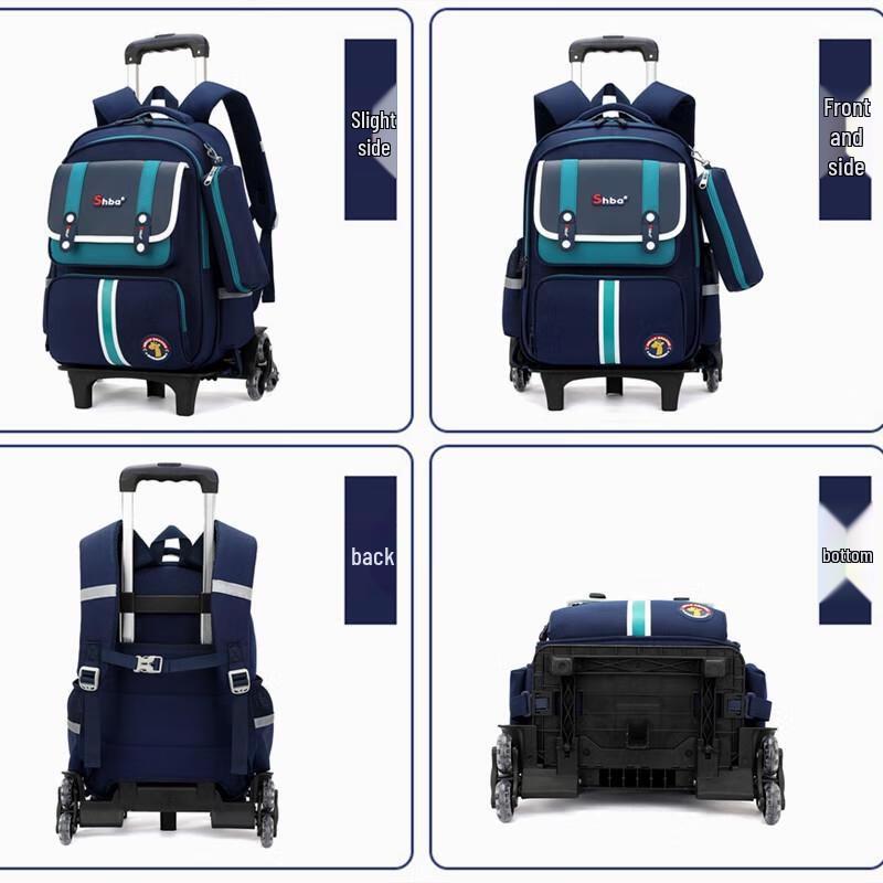 MIAOQIAO Student Rolling Backpack