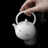 Hand-painted Orchid White Porcelain Teacups