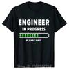 Men's Clothing Street T-shirt Clothes Engineer In Progress Print Cotton Tshirt Summer Harajuku Streetwear Fitness T Shirt Tops