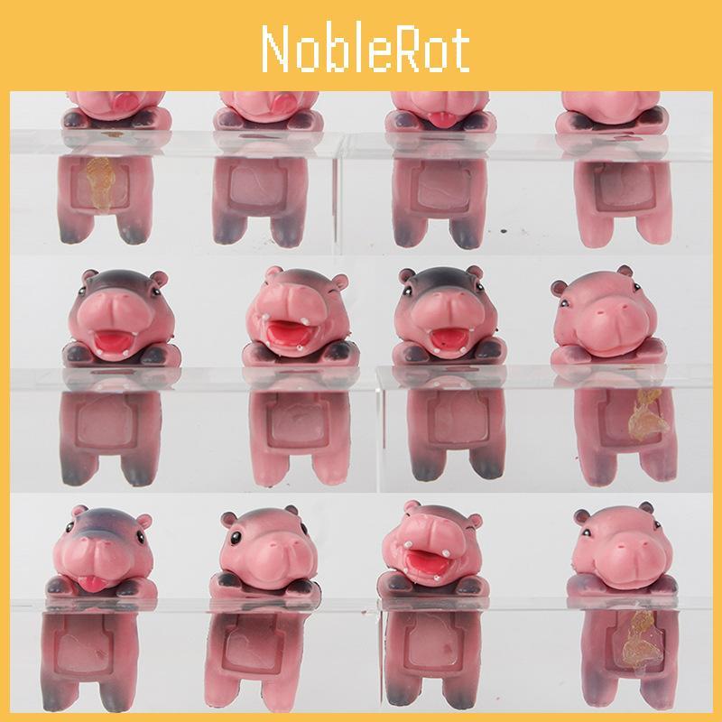 Cute And Fun Hippo Toy Model Car Accessories Blind Box Surprise Collectibles