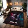 Resident Evil Death Island Rectangular Rug Thick Nonslip Carpet For Kids Bedroom Play Area Home Decor Memorial Gift
