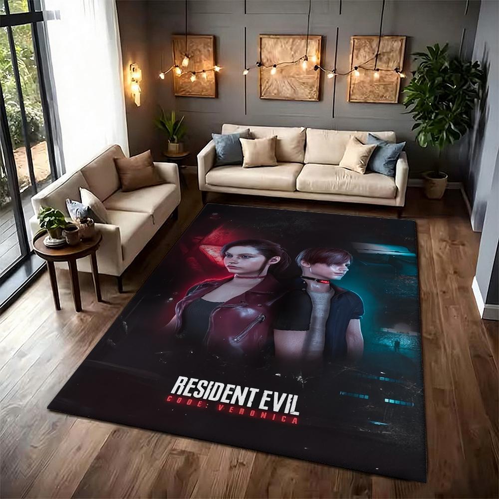 Resident Evil Death Island Rectangular Rug Thick Nonslip Carpet For Kids Bedroom Play Area Home Decor Memorial Gift